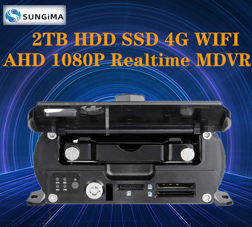 2TB HDD SSD 4G WIFI GPS G-sensor Vehicle CAR Mobile DVR Supporting 4CH AHD 1080P/960P/720P Realtime MDVR